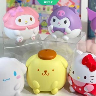 SANRIO ของเล่นตุ๊กตาการ์ตูน Cinnamoroll Kuromi Melody PomPom Purin น่ารัก เหมาะกับเล่นคลายเครียด สําหรับเด็ก