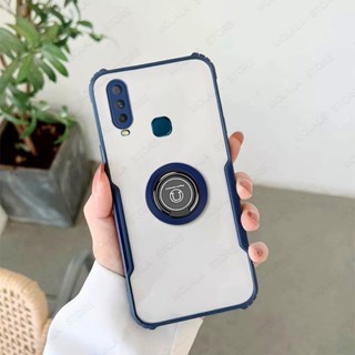 เคสโทรศัพท์มือถือ อะคริลิคแข็ง พร้อมแหวนแม่เหล็ก หรูหรา สําหรับ Vivo 1901 1902 1904 1906 1907 1915 1935 1938 1814 1815 1816 1817 1820 1811 1919 1920