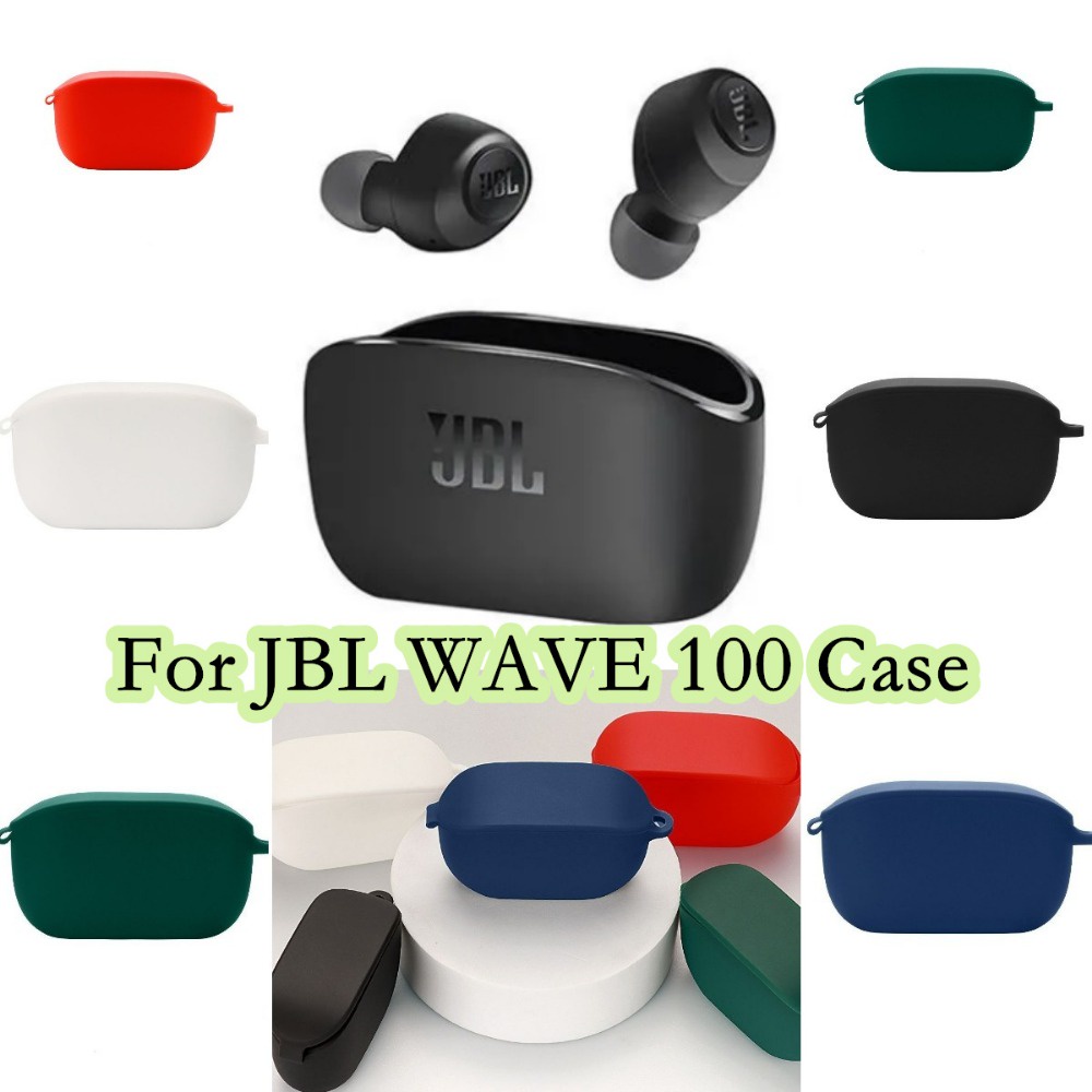พร้อมส่ง!  เคสหูฟัง แบบนิ่ม สีพื้น สําหรับ JBL Wave 100 JBL Wave 100 TWS