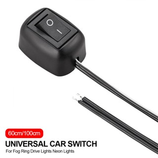 สวิตช์ไฟนีออน DC 12V ขนาด 60 ซม. 100 ซม. พร้อมสายเคเบิล สําหรับไฟตัดหมอกรถยนต์