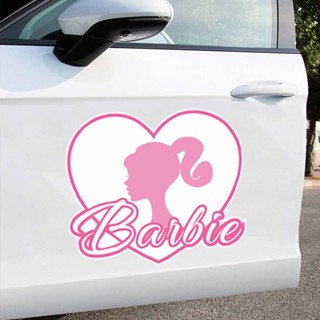 Barbie Girl Pink Letters Personalized Creative Car Sticker Decoration Car Body Electric Motorcycle Scratch Stickers Car cute stickers  Car decorative stickers