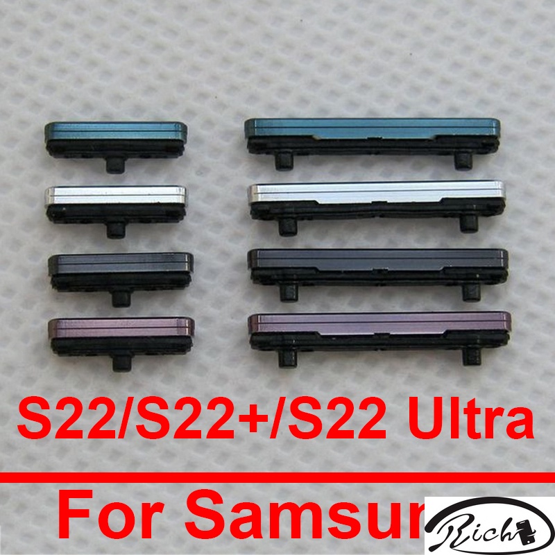 ปุ่มปรับระดับเสียงเปิดปิด ด้านข้าง สําหรับ Samsung Galaxy S22 SM-S901B S22 Plus S906B S22 Ultra SM-S908B 5G