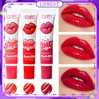 ♕ Ushas Peel-off Lip Glaze Water Gloss Moisturizing Matte Finish Dyed Lip Liquid Easy To Color Long Lasting Tattoo Lipstick Lip Makeup 3 Colors UPBEST