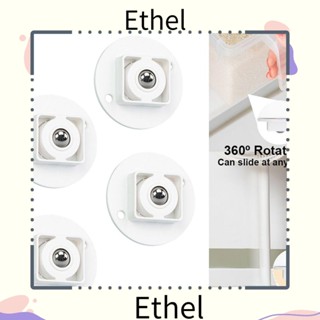 Ethel1 ล้อเลื่อน เคลื่อนย้ายง่าย มีกาวในตัว สําหรับถังขยะ 4 ชิ้น ต่อชุด