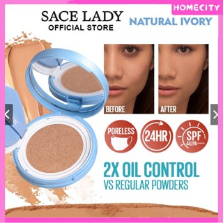 [พร้อม] Hot Sace Lady/ouhoe Silk Soft Mist Press Powder Long-last Waterproof Natural Loose Powder Smooth Texture Oil Control Cushion Cream