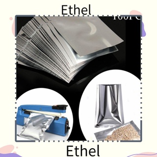 Ethel1 ถุงฟอยล์อลูมิเนียม กันน้ํา เกรดอาหาร สําหรับห้องครัว 100 ชิ้น