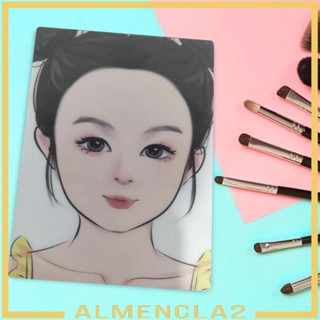 [Almencla2] แผ่นแม่แบบ ทนทาน ใช้ซ้ําได้ สําหรับฝึกวาดภาพระบายสี บนเวที แต่งหน้า