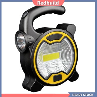 Redbuild|  ไฟฉายฉุกเฉิน COB LED แบบพกพา สําหรับตั้งแคมป์ เดินป่า กลางแจ้ง