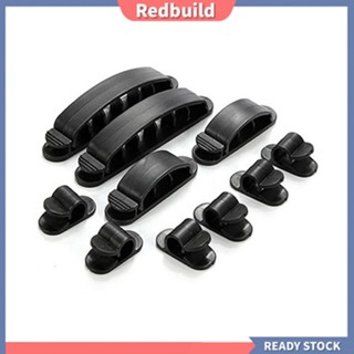 Redbuild|  คลิปพลาสติก สําหรับจัดเก็บสายเคเบิล 10 ชิ้น