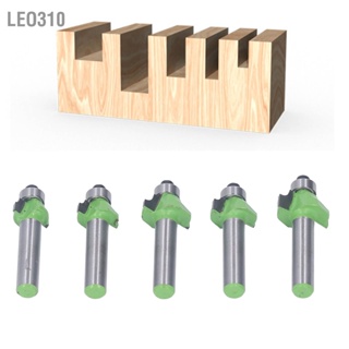 Leo310 5Pcs 8mm Shank Architectural Router Bit Inciive Fast Clean Cutting Molding Set สำหรับตู้ชั้นวางประตู