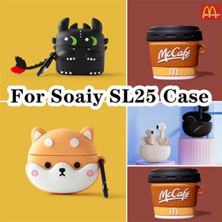 【ลดราคา】เคสหูฟัง แบบนิ่ม ลายการ์ตูน สําหรับ Soaiy SL25 SL25