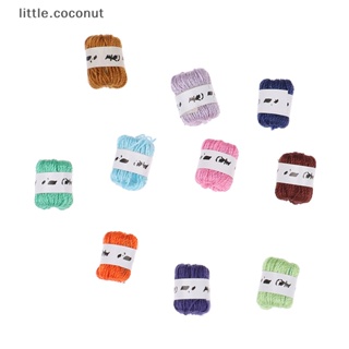 [little.coconut] ลูกบอลไหมพรมจิ๋ว 1:12 สําหรับตกแต่งบ้านตุ๊กตา 10 ชิ้น ต่อชุด