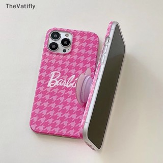 [TheVatifly] เคสป้องกันโทรศัพท์มือถือ แบบนิ่ม ลายบาร์บี้ สีชมพู สําหรับ Iphone 1112 Promax 1314