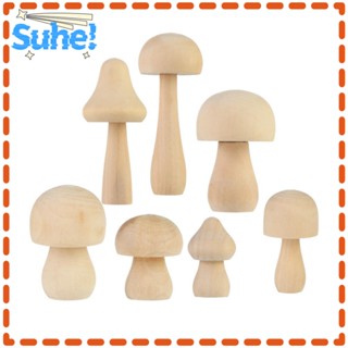 Suhe ตุ๊กตาไม้ รูปเห็ด ขนาดเล็ก สําหรับตกแต่งบ้าน DIY