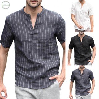 GORGEOUS~Top Button-Down Clothing Linen Cotton Pollover Shirts Streetwear Summer