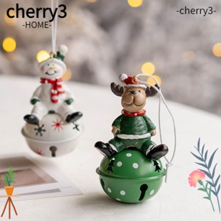 Cherry3 กระดิ่งกวางเรนเดียร์ สโนว์แมน DIY สําหรับตกแต่งต้นคริสต์มาส