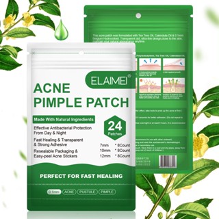 Spot seconds# ELAIMI new acne stickers 24 stickers fade acne prints ultra-thin 0.1mm makeup facial care acne stickers 8cc