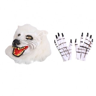 Headgear Realistic Wolf Head 27*15 Cm Animal Headgear Cosplay Horror Party