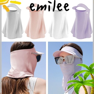 EMILEE 1 ชิ้น หมวกบักเก็ต ฤดูร้อน กลางแจ้ง ใบหน้า ไหมพรม ผ้าพันคอ จักรยาน Headwear หัวหน้า คอ เกตเตอร์ หน้ากาก ผ้าพันคอ ปีกกว้าง