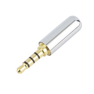 4 Pole 3.5mm Male Repair Headphone Jack Plug Metal Alloy Audio Soldering