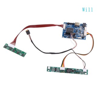 Will บอร์ดควบคุม LVDS พร้อมพาวเวอร์ซัพพลาย 5v-20v สําหรับ 2