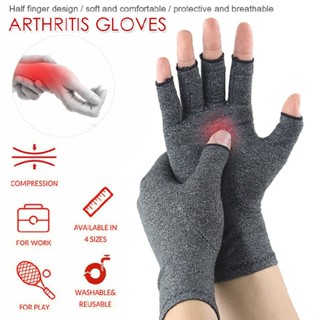 Fingerless Compression Gloves Cure Pain Relief Anti Arthritis Brace Support