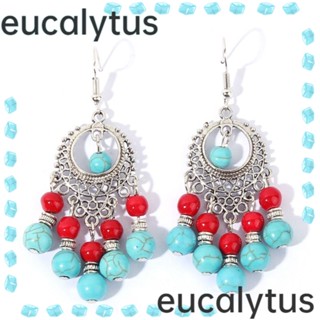 Eucalytus1 ต่างหูระย้า เครื่องประดับแฟชั่น สไตล์โบฮีเมียน สําหรับผู้หญิง