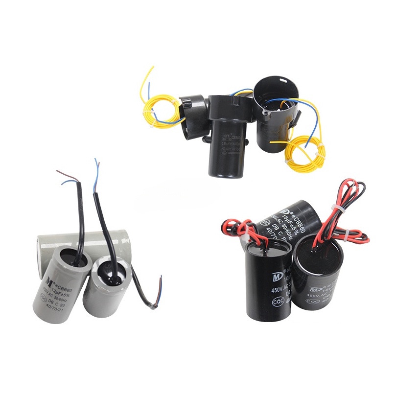 100% ใหม่เครื่องซักผ้า CAPACITOR CBB60 4UF 5UF 6UF 8UF 10UF 12UF 450V PUMP MOTOR START CAPACITOR AC 
