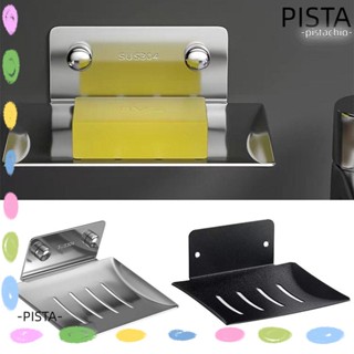 Pista กล่องสบู่ ขาตั้งห้องน้ํา สเตนเลส คุณภาพสูง ติดผนัง จานสบู่ระบายน้ํา สําหรับห้องน้ํา