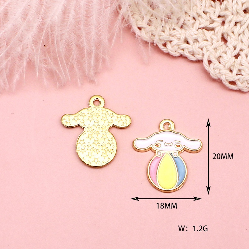 2 ชิ้น/ล็อต Mini Big หูสุนัข Cinnamoroll โลหะผสมเคลือบจี้ DIY เครื่องประดับอุปกรณ์เสริม Charms สําหรับผู้หญิง, Key Chain/ต่างหู/สร้อยคอจี้ Handmade DIY เครื่องประดับ—070 ราคา ถูกที่สุด ดีลบีเคเค แกลเลอรีภาพที่ 5