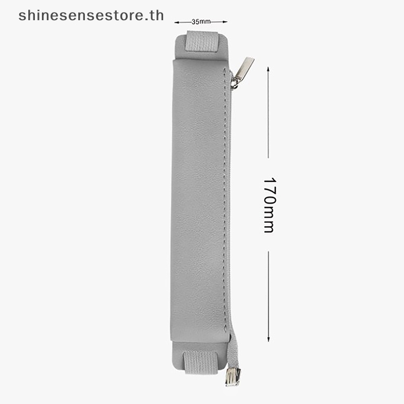 SHINE Leather Elastic Buckle Pencil Case Notebook Pen Bag Touch Screen Pen Cover TH - รูปที่ 4