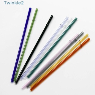 Twinkle หลอดดูดเครื่องดื่มค็อกเทล เป็นมิตรกับสิ่งแวดล้อม ใช้ซ้ําได้ 23 ซม. 3 ชิ้น