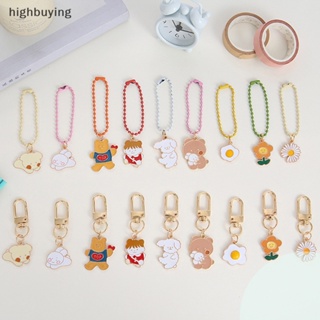 [highbuying] พวงกุญแจโลหะ จี้การ์ตูนน่ารัก สวยหรู เครื่องประดับ สําหรับนักเรียนหญิง พร้อมส่ง