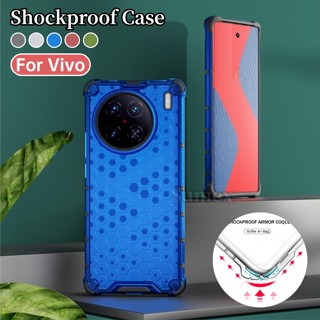 เคสโทรศัพท์มือถือแบบใส กันกระแทก ลายรังผึ้ง แฟชั่น ทนทาน สําหรับ Vivo X90 Pro 5G X90 Vevo 90X X80 X70 Pro+ Plus 5G