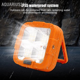 Aquarius316 ไฟ LED ทำงานชาร์จ USB พร้อมตะขอไฟฉุกเฉิน ABS สำหรับงานก่อสร้างตั้งแคมป์กลางแจ้ง