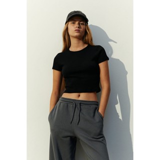 H&amp;M  Woman Ribbed cropped top 0980930_7