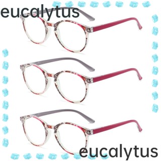 Eucalytus1 แว่นตาอ่านหนังสือ กรอบเบาพิเศษ แบบพกพา หรูหรา สไตล์วินเทจ