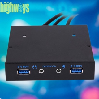 ฮับขยายพอร์ต USB 3.0 3.5 นิ้ว 20Pin เป็น 2 พอร์ต HD สําหรับ PC [highways.th]