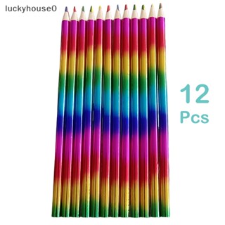 Luckyhouse0^^ ชุดดินสอสี ดินสอสี 12 ชิ้น สําหรับเด็ก