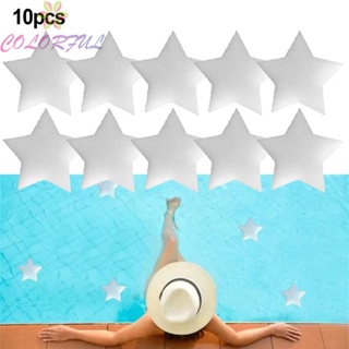 【COLORFUL】Oil Absorbing Sponge Star Style Swimming Pools Accessories White 10pcs