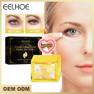 CYREAL CYREAL Eelhoe 24K Gold Eye Mask Patches คริสตัลคอลลาเจน Anti Aging ลบอาการบวม Dark Circles Ac-Ne Moisturizing Sleep Eyes Pads Fade Eye Lines เครื่องสำอาง