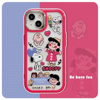 เคสโทรศัพท์มือถืออะคริลิค กันกระแทก ลายการ์ตูน Snoopy แฟชั่น สําหรับ iPhone 14Pro 13 12 11 Pro Max