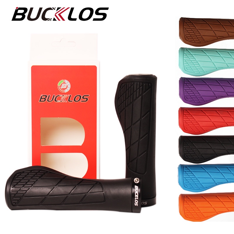 Bucklos Handle Grip Ergonomic Lock บน Mtb Grips ซิลิกาเจล Antislip จักรยานเสือภูเขา Handle Grips ชิ้นส่วนขี่จักรยาน