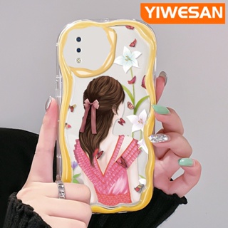 เคสโทรศัพท์มือถือ ซิลิกาใส กันกระแทก ลายผีเสื้อ เด็กผู้หญิง สําหรับ VIVO Y93 Y93s Y91 Y91i Y95