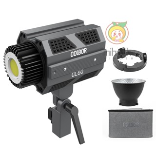 Colbor CL60 ไฟเติมแสงวิดีโอ LED 65W 2700K-6500K CRI97+ 10 โหมดเอฟเฟคไฟ APP รีโมตคอนโทรล หน้าจอ LCD ขนาดใหญ่ 2 นิ้ว พร้อม Bowens Mo