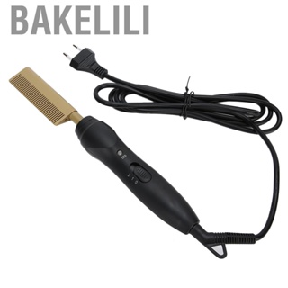 Bakelili Hair Straightener Comb  2 in 1 Curler Dual Use Hot for