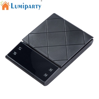 Lumiparty เครื่องชั่งน้ําหนักกาแฟอิเล็กทรอนิกส์ อเนกประสงค์ 3 กก. 0.1 กรัม หน้าจอ Led ความแม่นยําสูง สําหรับชั่งน้ําหนักอาหาร