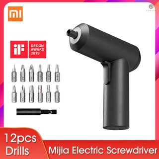 Xiaomi Mijia ไขควงไฟฟ้าไร้สาย 3.6V 2000mah 5N.M แรงบิด 12PC S2 Bits PH H SL