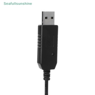 Seaf&gt; สายชาร์จ USB พร้อมไฟแสดงสถานะ สําหรับวิทยุสื่อสาร UV-5R Extend BF-UVB3 Plus