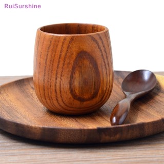 Ruisurshine ใหม่ แก้วชาไม้พุทราธรรมชาติ แฮนด์เมด ใช้ซ้ําได้ คุณภาพสูง